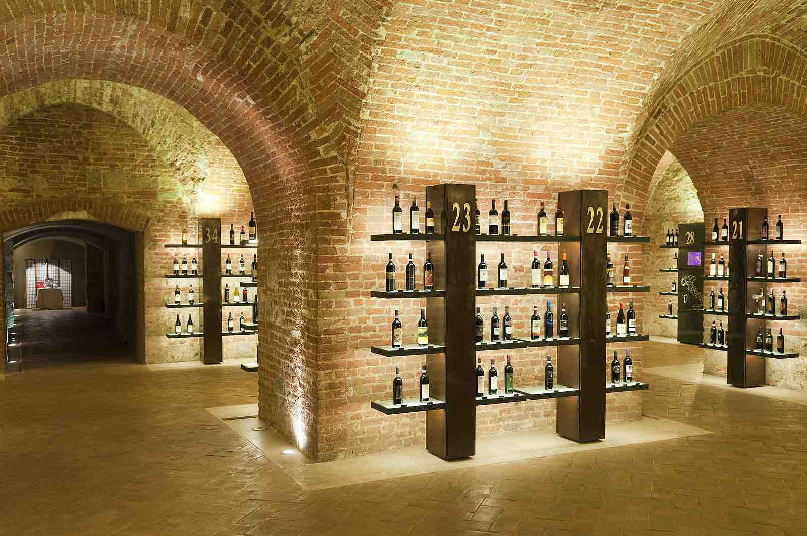 Top things to do in Tuscany include visiting Enoteca Italiana to sample their wines in these cellars